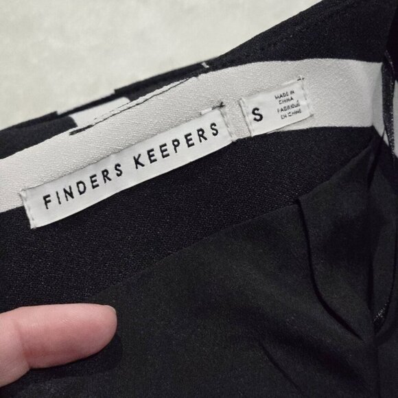 Finders Keepers Striped A-Line Skirt – Black/White, Y2K Minimalist – Sz S NWOT - Picture 6 of 9